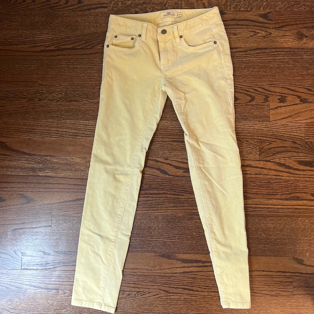 Vineyard Vines yellow courdoroy pants 00